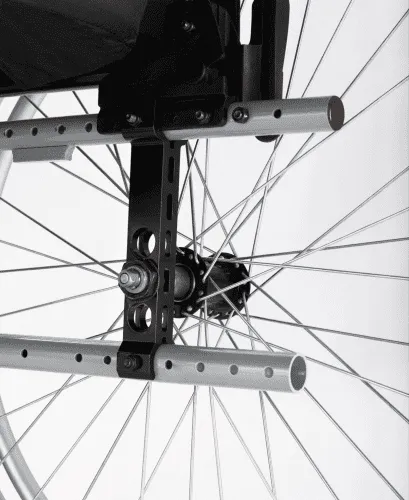 Rollstuhl Action 2 NG Seitenteil desk, mit Trommelbremse silbergrau