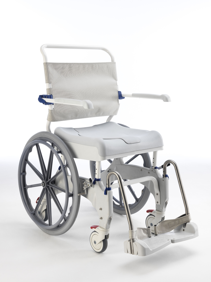 Ocean 24“ Ergo XL Dusch- und Toilettenrollstuhl
