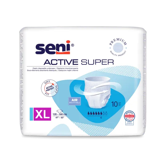 Einweginkontinenzslip Seni Active Super X-Large (1 Karton: 8 x 10 Stück)