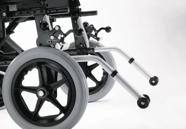 Rollstuhl Action 2 NG Seitenteil desk, mit Trommelbremse silbergrau