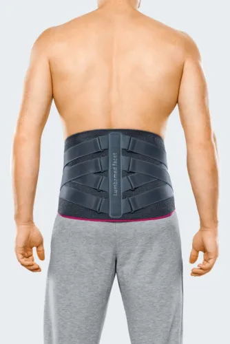 Lumbalstützorthese Lumbamed facet, silber
