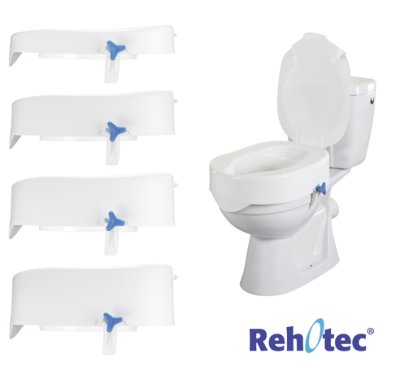 Pharmaouest Toilettensitzerhöhung REHOTEC mit Deckel 10cm