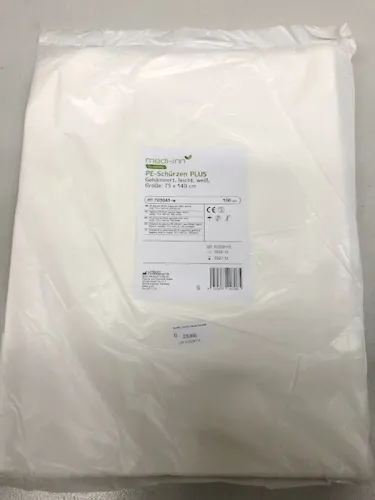 MEDI-INN PE-Schürze PLUS, weiß, 75 x 140 cm (VPE: 100 Stück)