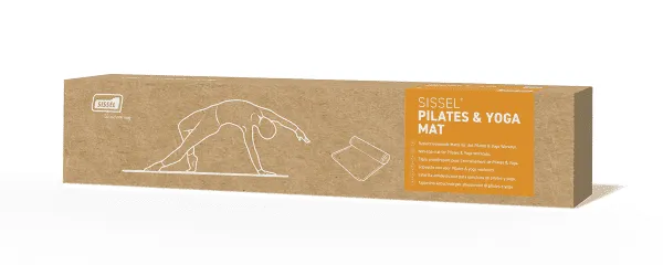 SISSEL Pilates & Yoga Matte, 180 x 60 x 0,6 cm, dunkelrot