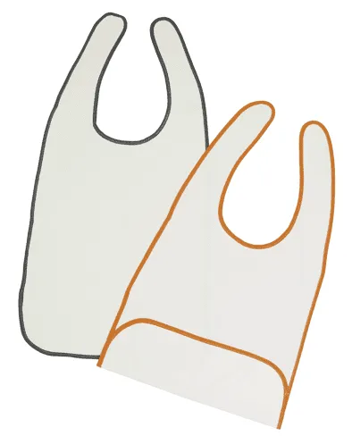 Lätzchen aus HYGIENA-Tex 40 x 70cm, weiß