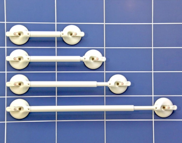 Haltegriff Mobeli, 2-Hand-Teleskopgriff, mit Sicherheitsanzeige