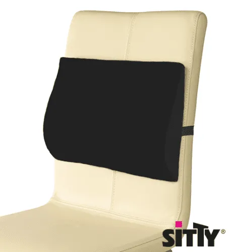 Lumbalkissen Sitty Basic 33 x 28 x 5/1cm, Klettband längs