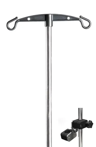 Infusionsstab Edelstahl mit Halter