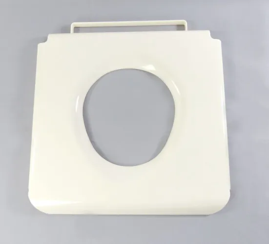 Toilettenstuhlsitzbrille Kunststoff weiß