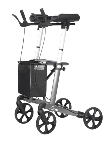 Rollator vital special grau Sitzhöhe 62 cm
