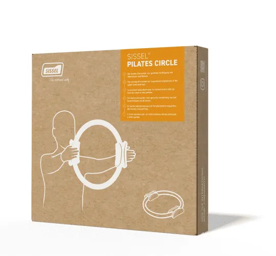 SISSEL Pilates Circle 38cm inklusive Übungsposter schwarz