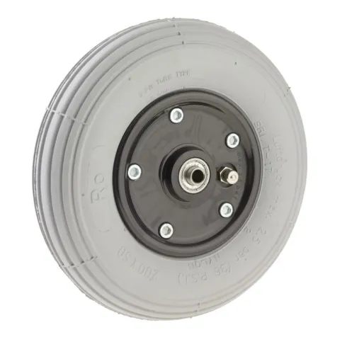 Rad Luftbereifung 200x50 grau, Nabenlänge 60mm