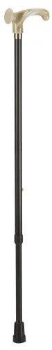 Leichtmetallstock mit anatomischem Griff marmorierter, verstellbar, schwarz