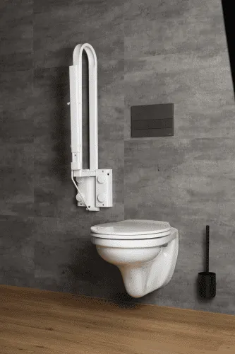 Schwenkstützgriff variopresa, weiß