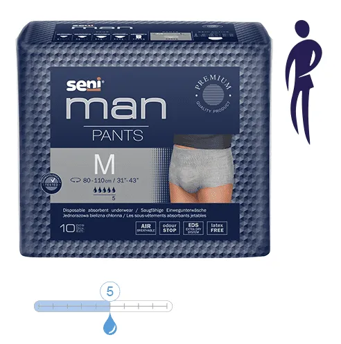 Seni Man Pants Large, Hüfte 100 - 135 cm (VPE: 1 Karton 8 x 10 Stück)