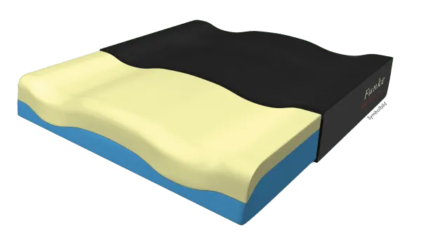 Anti-Dekubitus-Therapie-Sitzkissen XSEAT, schwarz