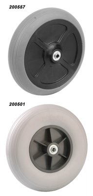 Rad mit Kunststoff-Rippenfelge TPE 200x50mm NL62