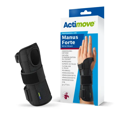 Handgelenkorthese Actimove Manus Forte, schwarz