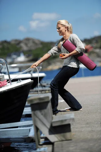 SISSEL Pilates & Yoga Matte, 180 x 60 x 0,6 cm, dunkelrot