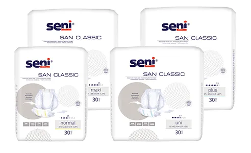 Inkontinenzvorlage Seni San Classic Uni (1 Karton: 4 x 30 Stück)