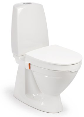 Etac My-Loo Toilettensitzerhöhung mit Klammern, mit Deckel - 6cm